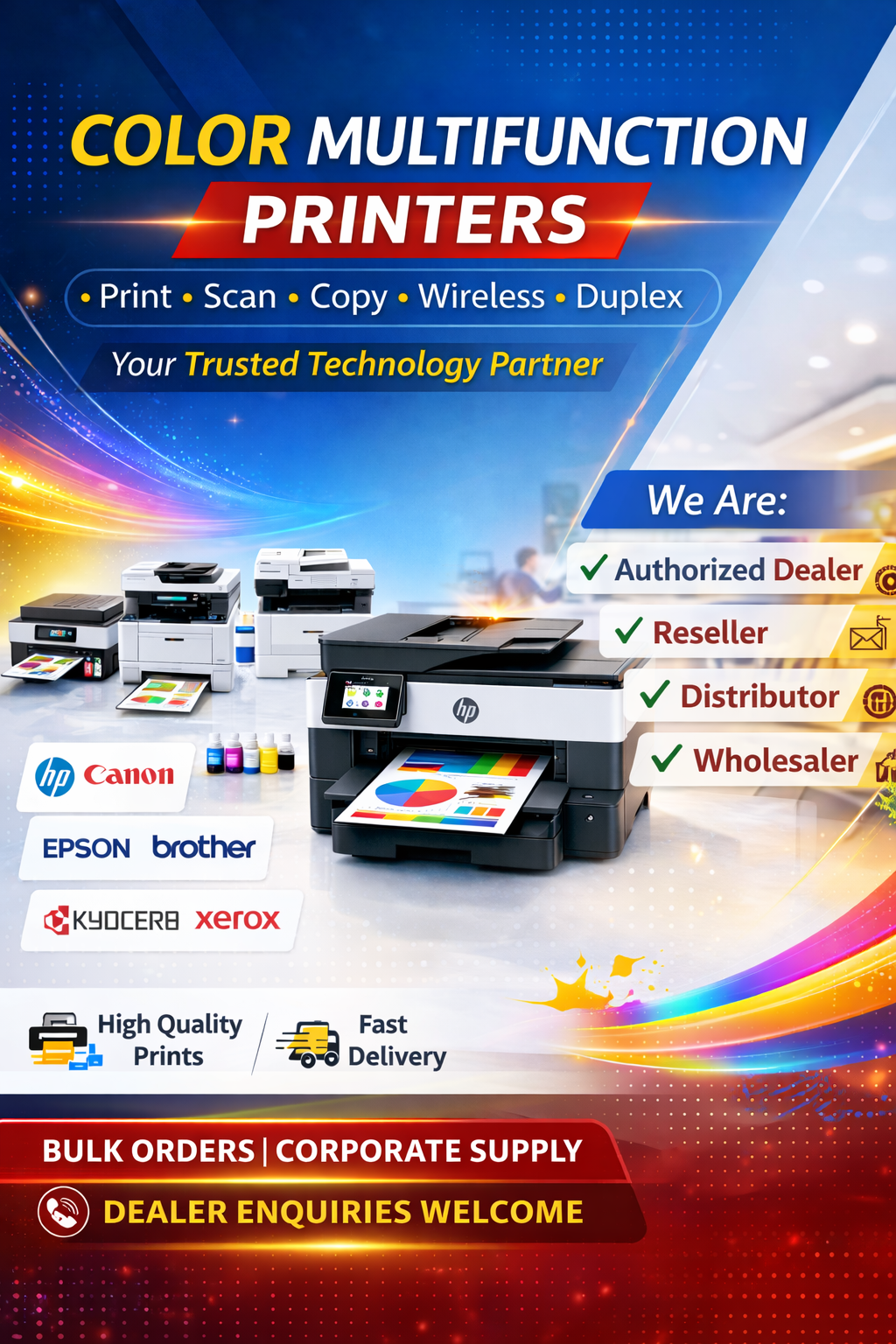 High-Volume Colour Multifunction Printer India