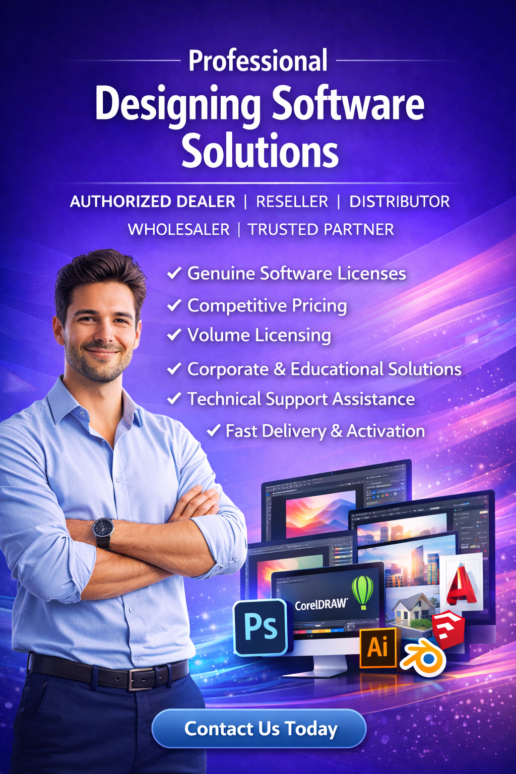 Professional Designing Software Dealer India - Adobe Creative Cloud, AutoCAD & Figma