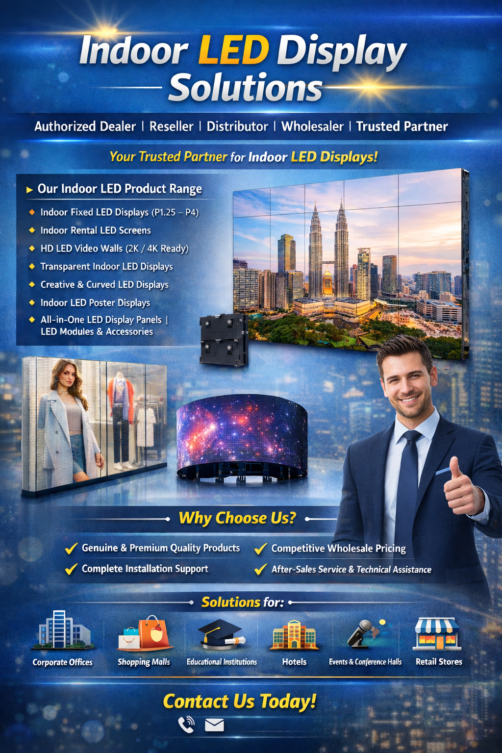 Command Center Indoor LED Video Wall Systems India