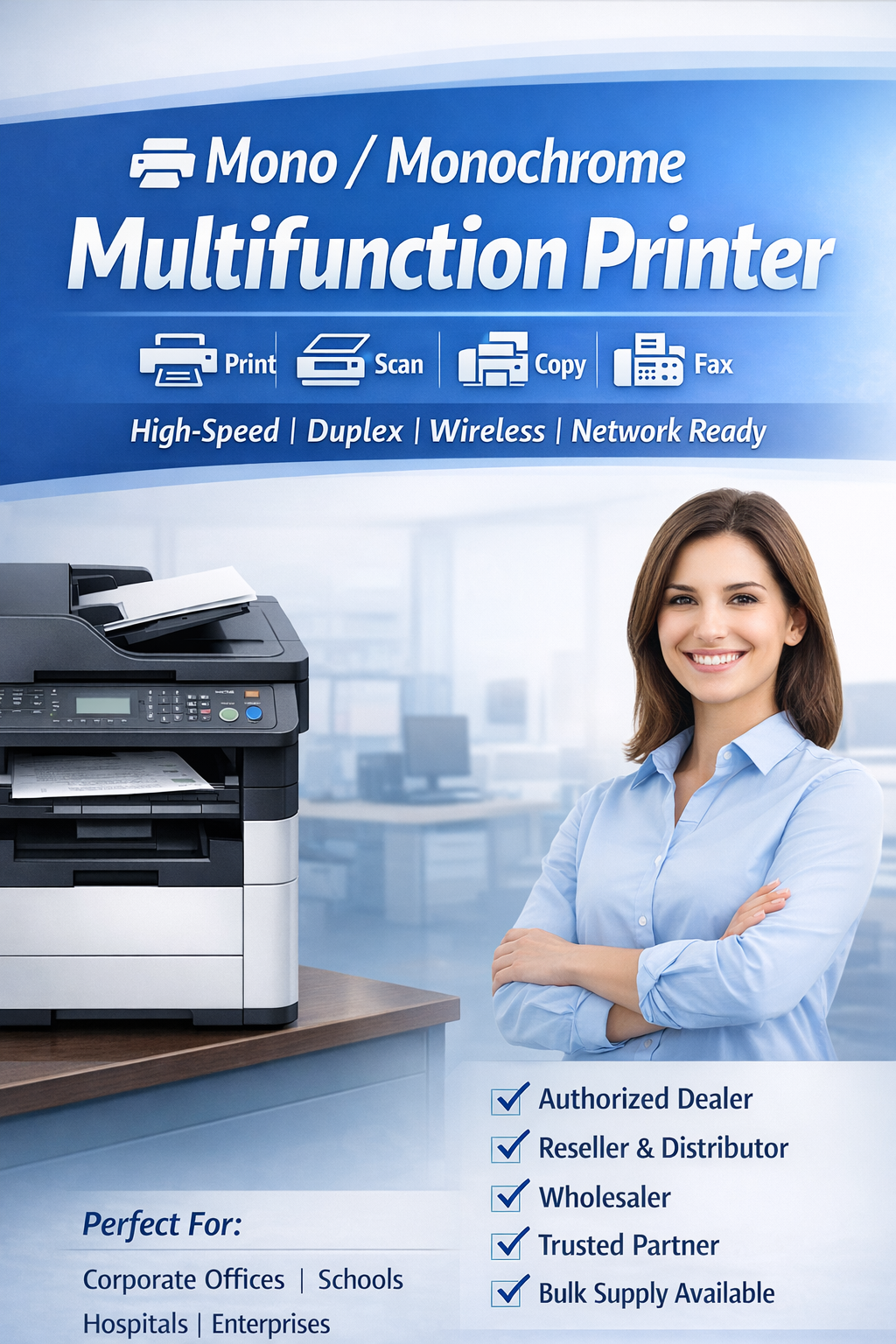 Monochrome Multifunction Printer Dealer India