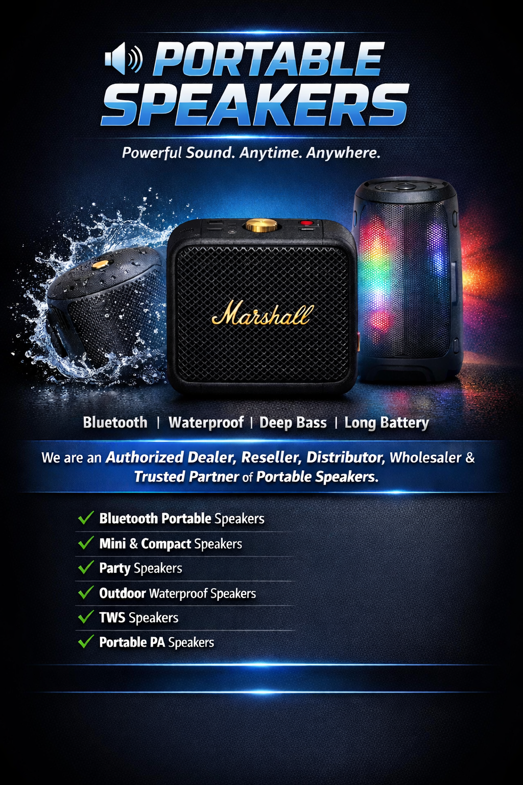High Bass Portable Speaker India