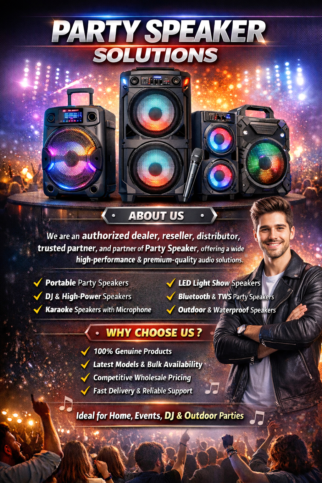 Public Address Party Speaker Systems