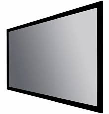 Professional Silver Grey Projector Screens, Fixed Frame Screens, Business AV Solutions India