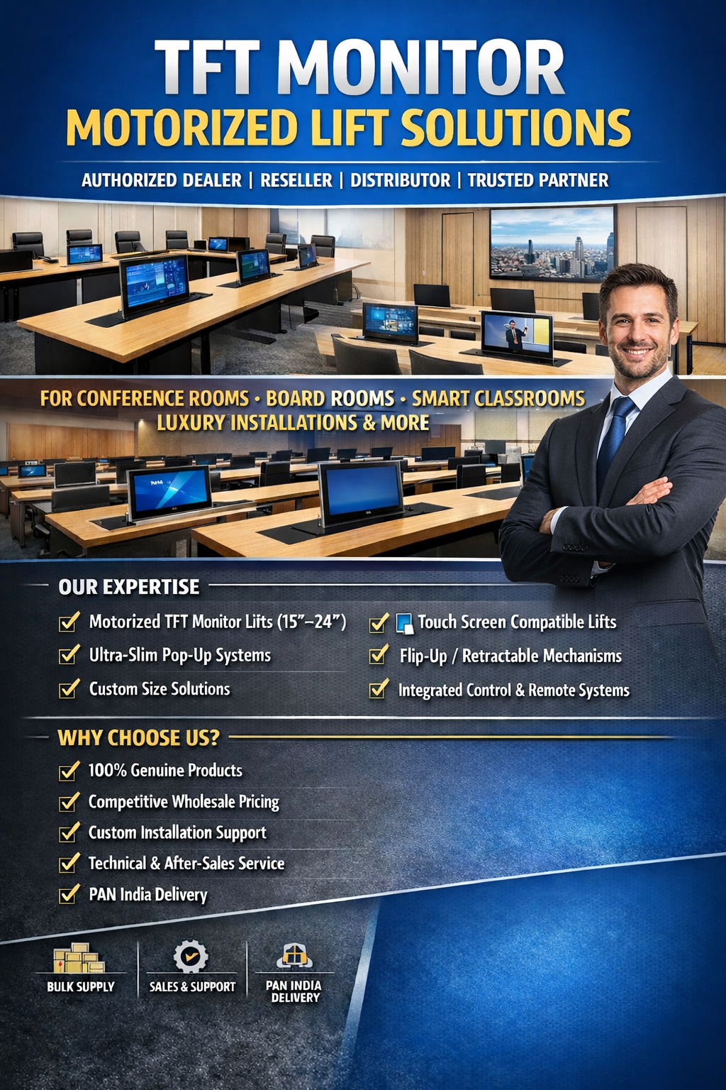 Pop-Up Monitor Lift India