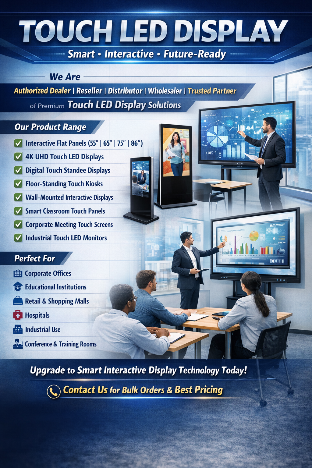 4K Touch LED Display India